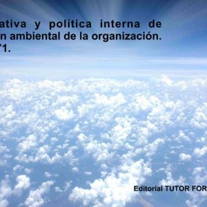 Normativa y política interna de gestión ambiental de la Organización. MF1971.